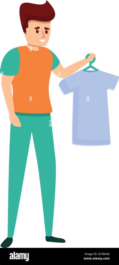 Shop Assistant Give Tshirt Icon Cartoon Of Shop Assistant Give Tshirt Vector Icon For Web