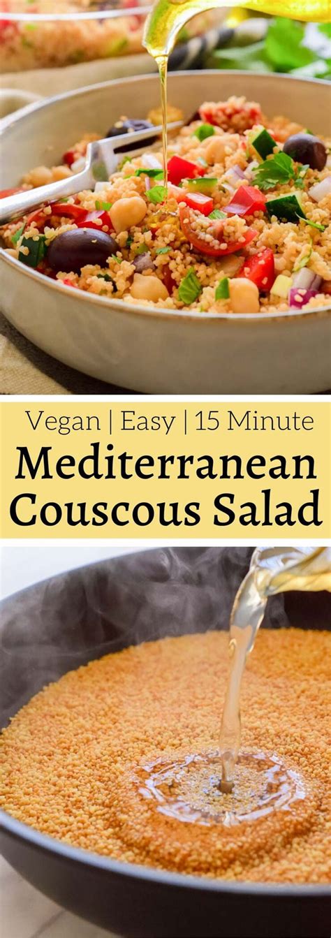 Make sure to inspect before cooking for any impurities or foreign objects. This is the best Mediterranean vegan couscous salad ...