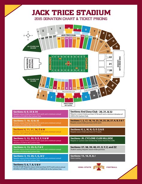 Jack Trice Stadium Seating Map With Seat Numbers Two Birds Home