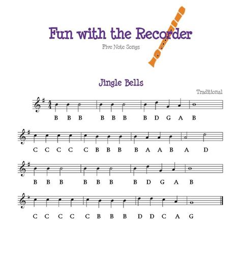 Maybe you would like to learn more about one of these? Jingle Bells | Recorder songs, Recorder sheet music, Recorder notes