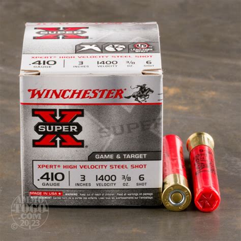 410 Gauge Ammunition For Sale Winchester 38 Oz 6 Shot 25 Rounds
