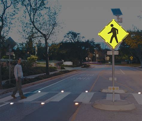 Solar Pedestrian Crosswalk Warning Light Systems