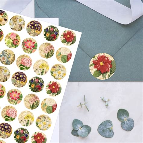 Floral Stickers Etsy