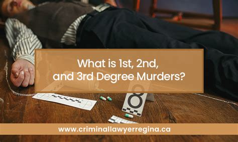 What Is 1st 2nd And 3rd Degree Murders The Definite Guide Regina
