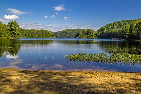scenery, Canada, Lake, Parks, Forests, Sky, At, Mauricie, National ...