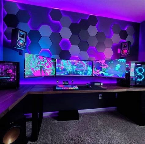 Nice Computer Setups Games Room Inspiration Video Game Room Design