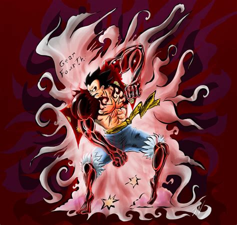 Luffy Gear Fourth In Colors By Neruvous On Deviantart