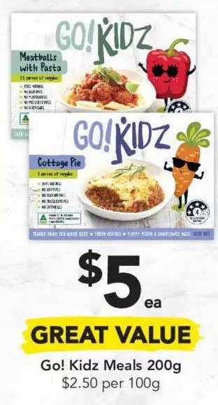 Go Kidz Meals 200 G Offer At Drakes