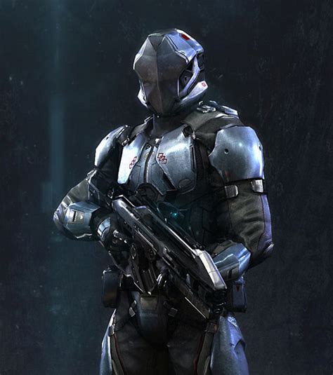 Dust 514 Caldari By Redrepublik Armored Robotic Soldier Elite Cyborg