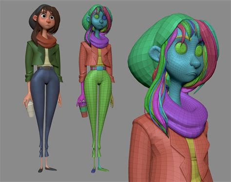 Aia Character Modeled For Animation Mentor She Is A Character From