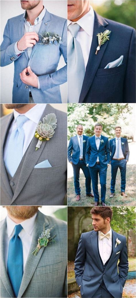 24 Brilliant Dusty Blue Wedding Color Ideas Blue Suit Wedding Blue