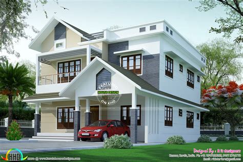 4 Bhk Modern House In 2512 Sq Ft Kerala Home Design And Floor Plans