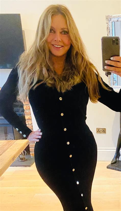Carol Vorderman Stuns As She Shows Off Her Incredible Curves In A Navy Midi Dress The Sun