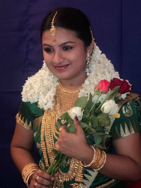 Suhasini was in green & yellow combination pattu saree teamed with elbow. Malayalam Serial Actress Souparnika Marriage photos