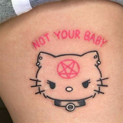 𝙇𝙞𝙡 𝙡𝙞𝙡𝙖 Hello Kitty Tattoos Emo Tattoos Cute Tiny Tattoos