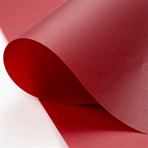 A4 Deep Red Translucent Vellum Paper The Paperbox