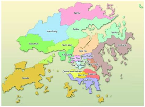 Map Of Hong Kong Source 19 The Other Five Areas Namely West