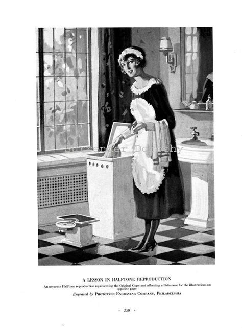 French Maid 1926 Modern Bath Advertisement Vintage Lithograph To Frame