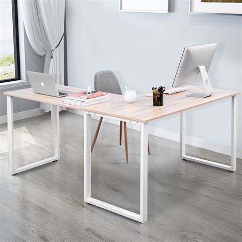 L Shaped Modern Desk Modern L Shaped Desk And Hutch With Frosted Glass