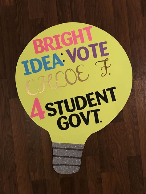 Student Governmentcouncil Campaign Poster School Campaign Ideas