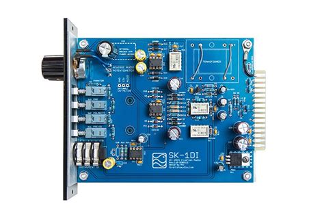 The left and right channels are completely separated to form a fully balanced structure. SK-1DI Mic Preamp + DI - DIY KIT