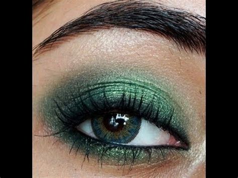 Smokey Emerald Green Eye Makeup Tutorial | corallista - YouTube