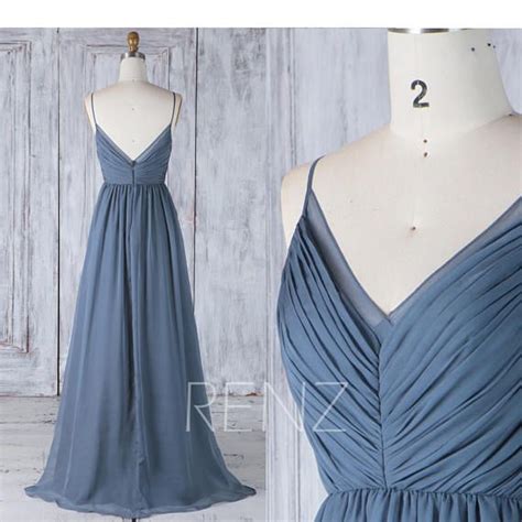 Im ballkleid art von hochzeitskleid, bleibt das zentrum des fokus die obere hälfte des körpers. Bridesmaid Dress Steel Blue Backless Simple Wedding Dress ...