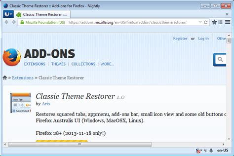 How To Restore Firefox S Classic Theme After The Australis Interface Update Ghacks Tech News