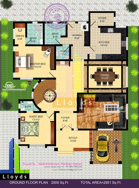 sqft  bedroom bungalow floor plan   view house design plans
