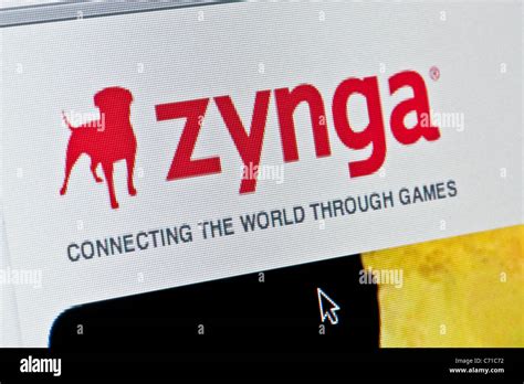Close Up Of The Zynga Logo As Seen On Its Website Editorial Use Only