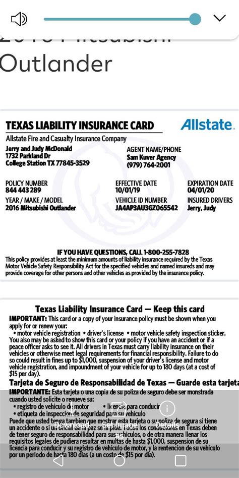 Texas Insurance Card Template Web Insurance Identification Card See