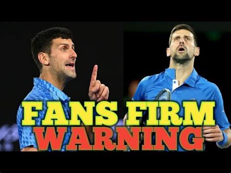 Novak Djokovic Confronts Heckler Fan As He Battles At Australian Open