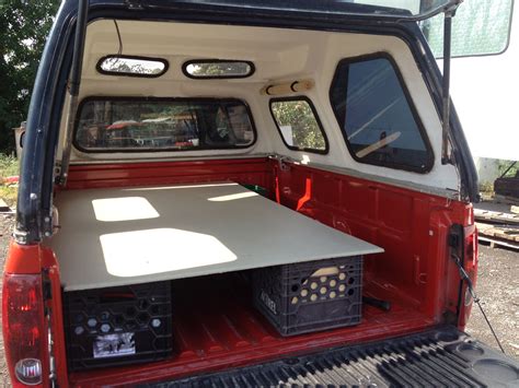 Trying To Convert My Truck In A Camper Truck Camping Truck Bed