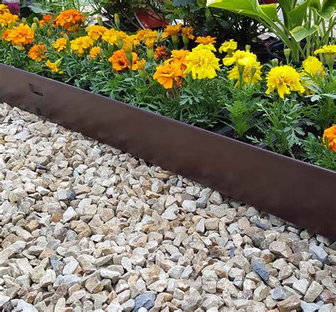 Landscape edging can give planters and gardens an attractive, organized appearance. Lawn Edging Safe Edge Brown - Landscape Depot