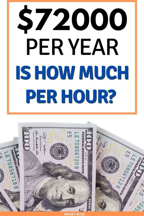 72000 A Year Is How Much An Hour Good Salary Or No Money Bliss
