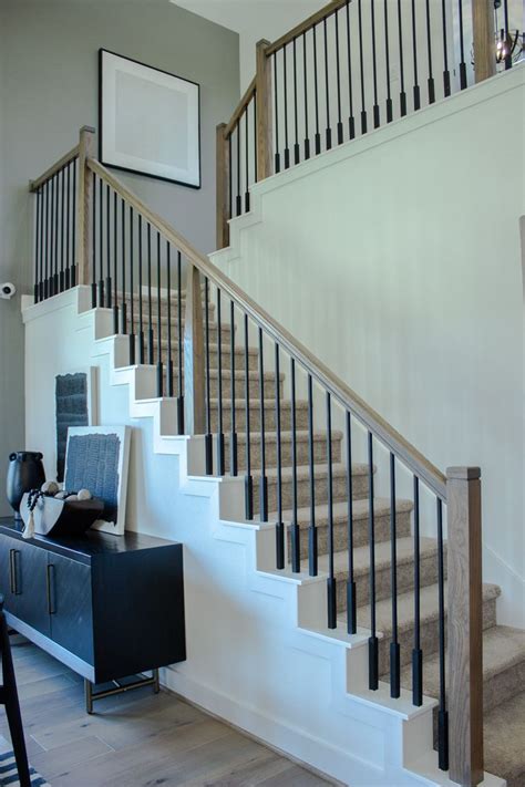 Foundation Iron Baluster Stair Remodel Staircase Banister Ideas Indoor