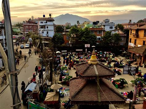 Farmers Market In Kathmandu Nepal Took This While Sitting On A