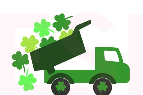 Patrick's day is approaching, we think st. St. Patrick's Day Truck with Falling Shamrocks. By ESI ...