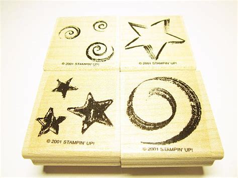 Christmas Stamps Rubber Stamp Set Of 4 Card Making Etsy Canada