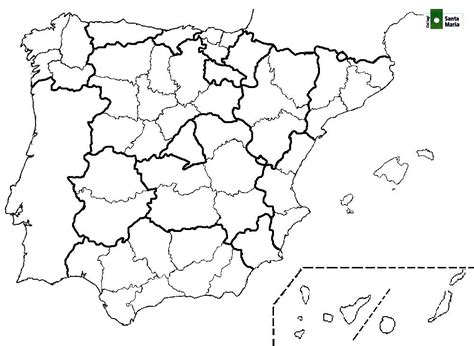 Mapa Mudo Provincias España Para Imprimir Actualizado Diciembre 2023