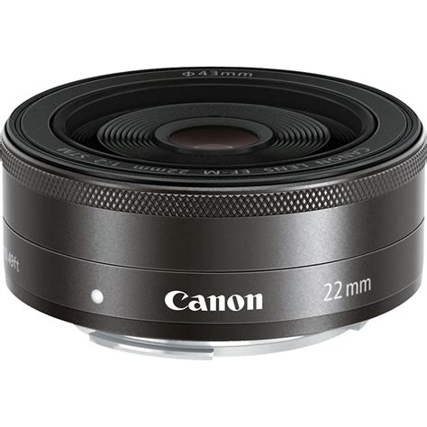Canon Ef M 22mm F2 Stm Lens Black White Box 5985b002 Wb Bandh