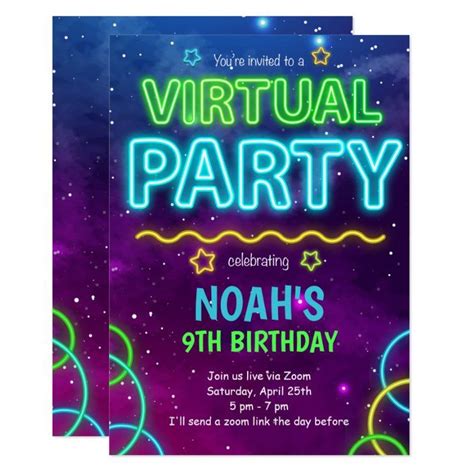 Check spelling or type a new query. Virtual Birthday Invitation | Zazzle.com | Birthday ...