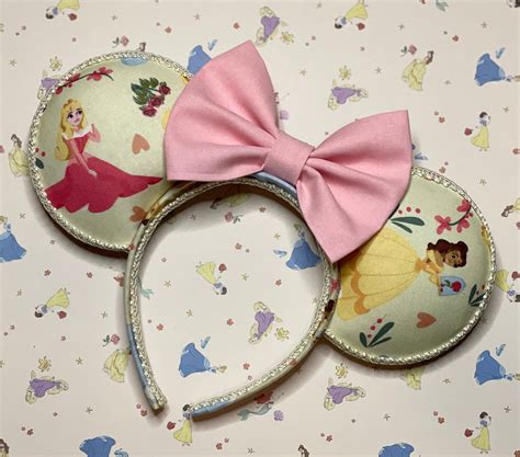 Princess Inspired Ears Mickey Inspired Ears Disney Etsy