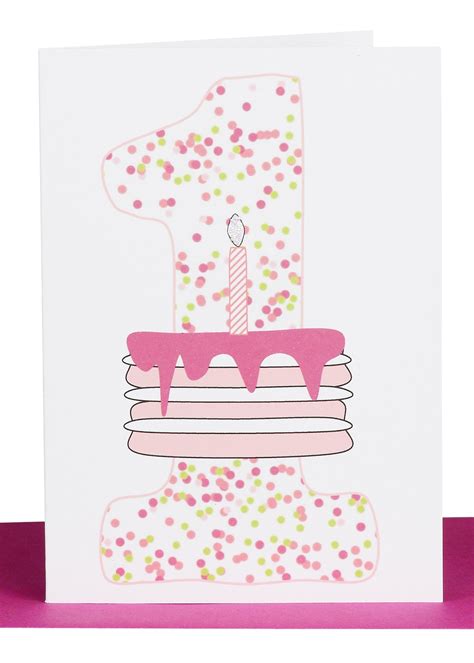 Check out our 1st birthday card selection for the very best in unique or custom, handmade pieces from our birthday cards shops. Girls 1st Birthday Greeting Card | Lils Wholesale Cards Sydney