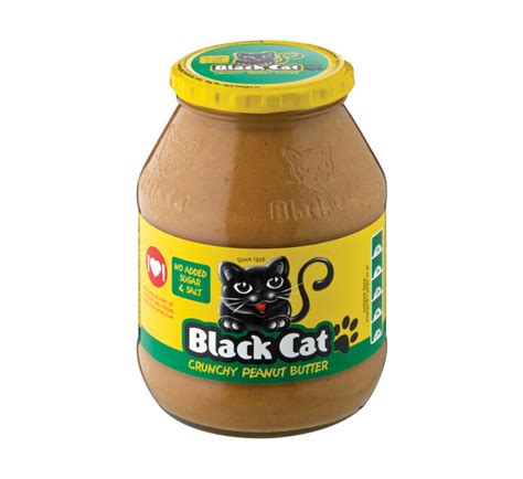 Black Cat Peanut Butter No Additional Sugar And Salt Crunchy 1 X 800g