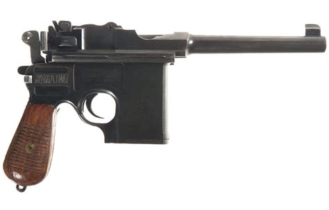 Chinese Type 17 Broomhandle Mauser Pistol With Shoulder Stock And Case