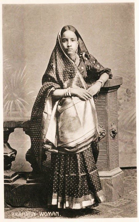 Vintage Photograph Of A Brahmin Woman Date Unknown Old Indian Photos