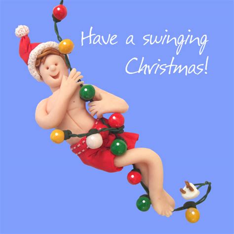 Have A Swinging Christmas Greeting Card Cards Love Kates