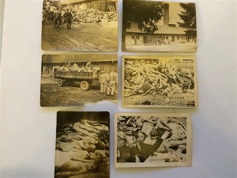 Ww2 Concentration Camp Kl Original Items Holocaust Set Of 6 Photos