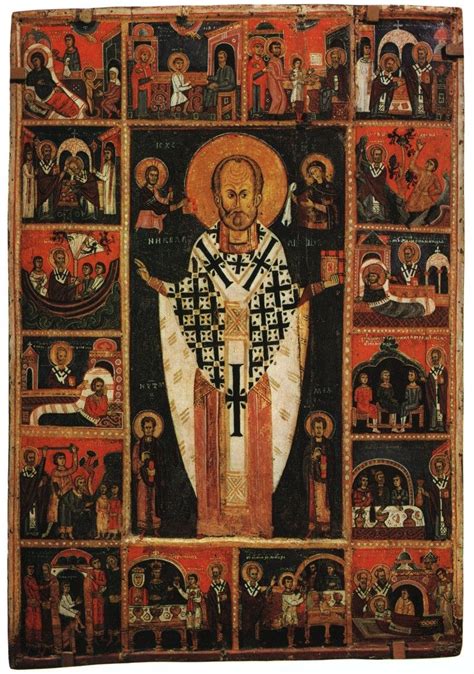 Typical Russian Byzantium Saint Nicholas Religious Icons Catholic